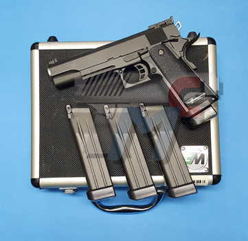 WE Hi-Capa 5.1 Gas Blow Back Full Metal (3 Magazine Package) - Click Image to Close